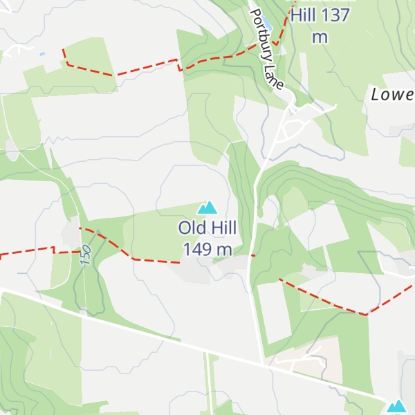Map of Old Hill