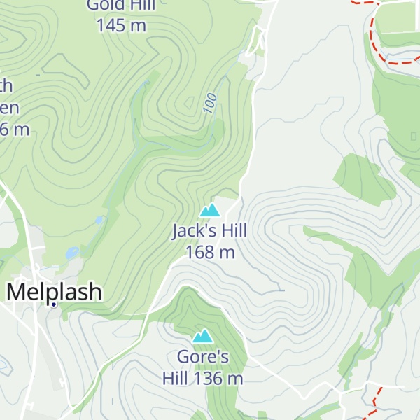 Map of Jack's Hill