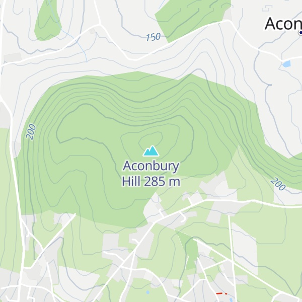 Map of Aconbury Hill