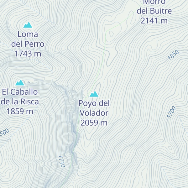 Map of Poyo del Volador