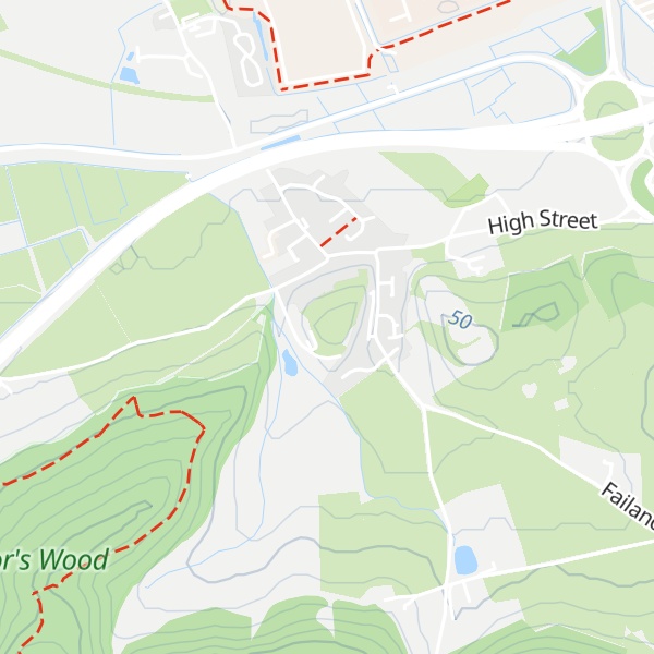 Map of Conygar Hill