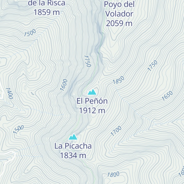 Map of El Peñón
