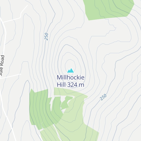 Map of Millhockie Hill
