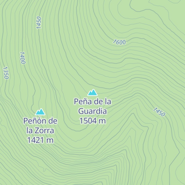 Map of Peña de la Guardia