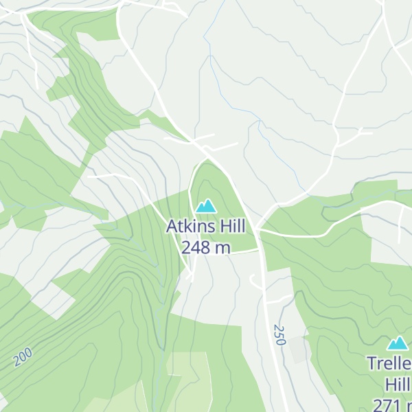 Map of Atkins Hill