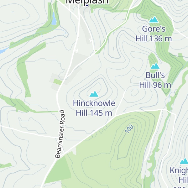Map of Hincknowle Hill