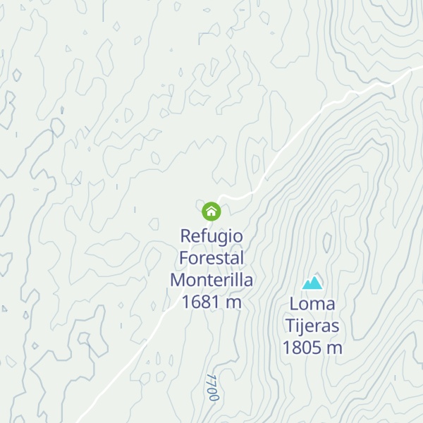 Map of Refugio Forestal Monterilla