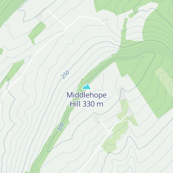 Map of Middlehope Hill