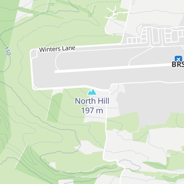 Map of North Hill