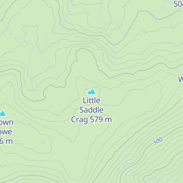 Map of Little Saddle Crag