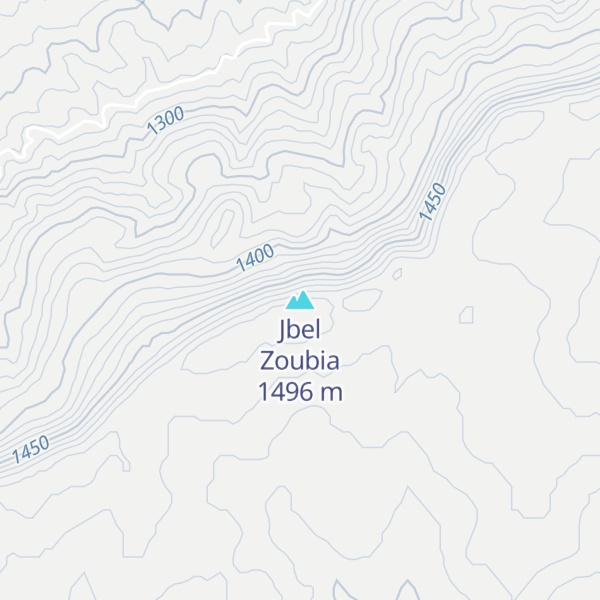 Map of Jbel Zoubia