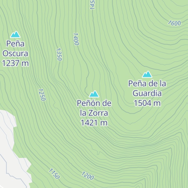 Map of Peñón de la Zorra