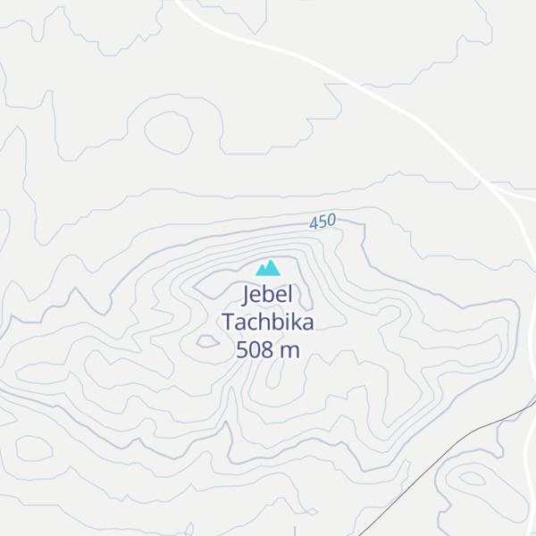 Map of Jebel Tachbika