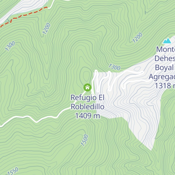 Map of Refugio El Robledillo