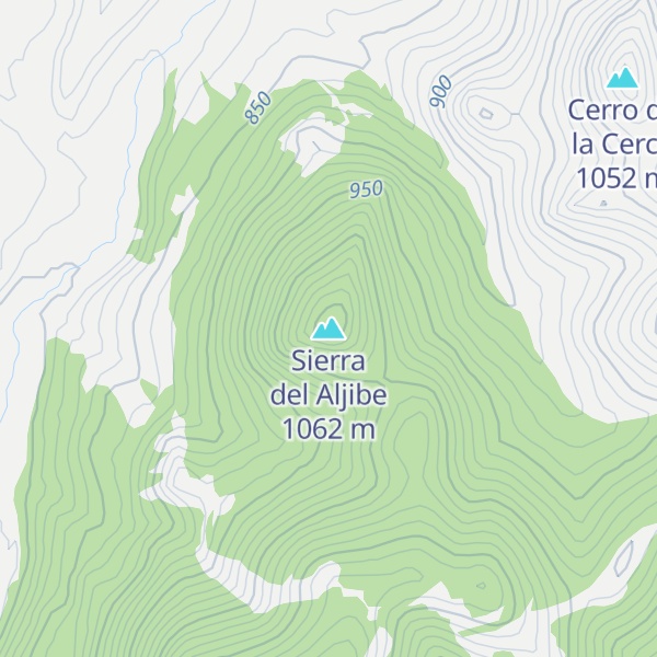 Map of Sierra del Aljibe