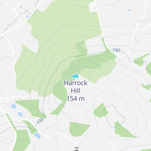 Map of Harrock Hill