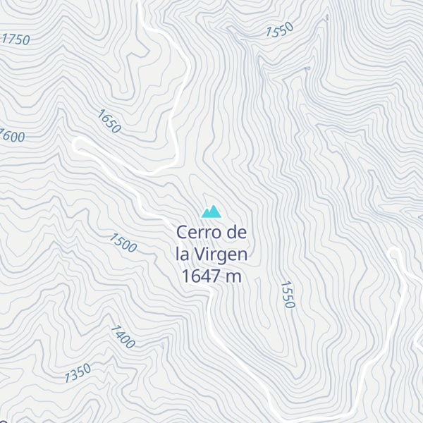 Map of Cerro de la Virgen
