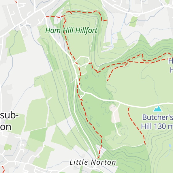 Map of Hamdon Hill