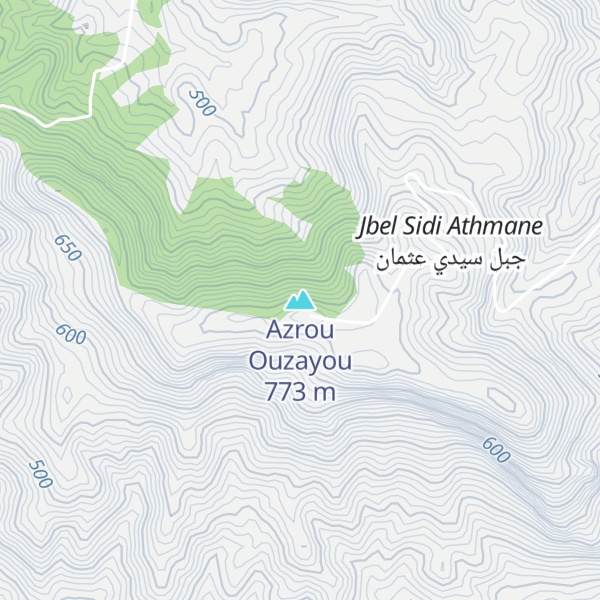 Map of Azrou Ouzayou