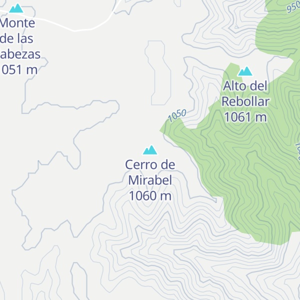 Map of Cerro de Mirabel