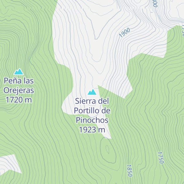 Map of Sierra del Portillo de Pinochos