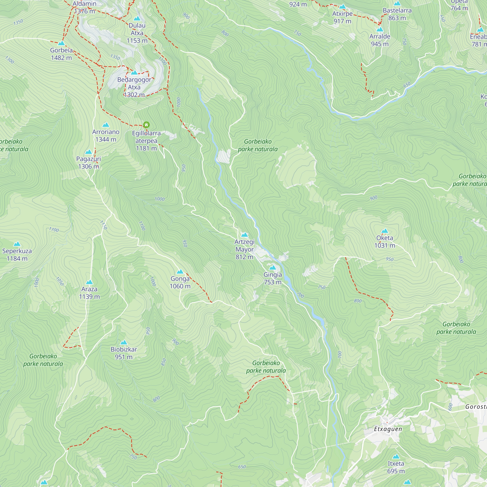 Asunkorta aterpea map