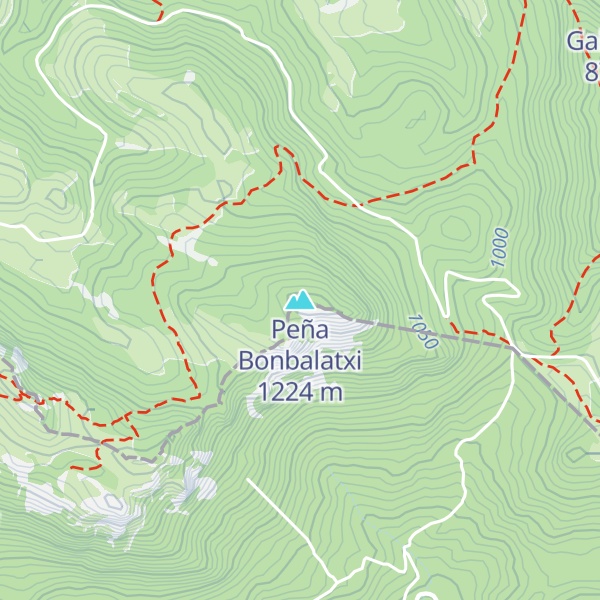 Map of Peña Bonbalatxi