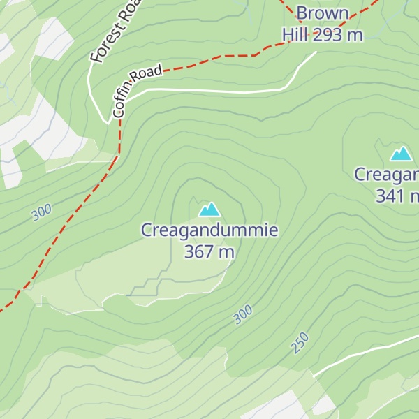 Map of Creagandummie