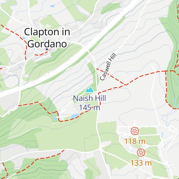 Map of Naish Hill