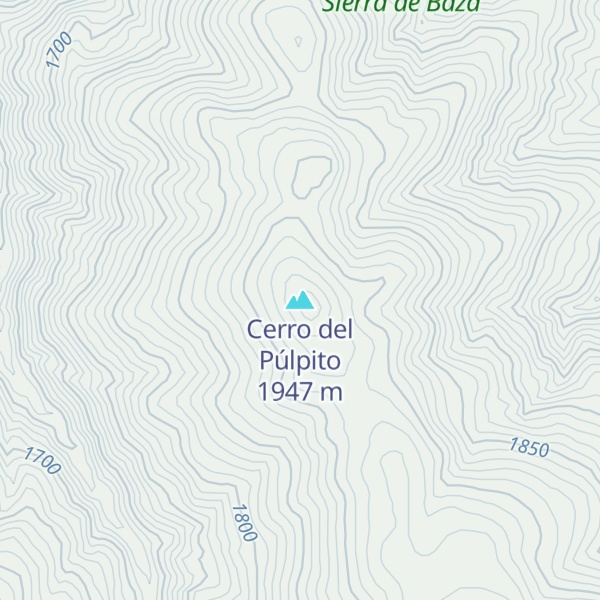 Map of Cerro del Púlpito