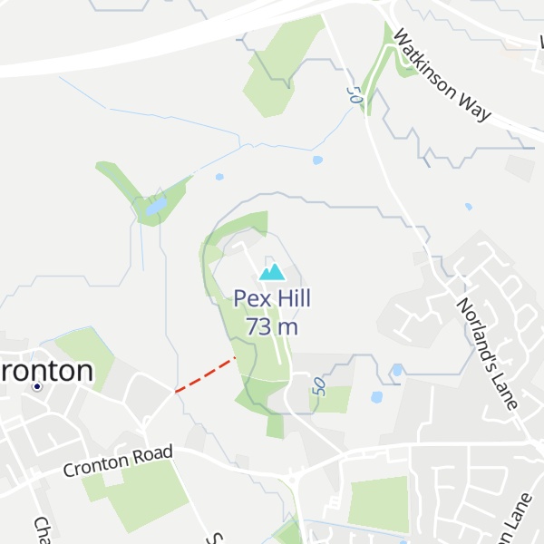 Map of Pex Hill