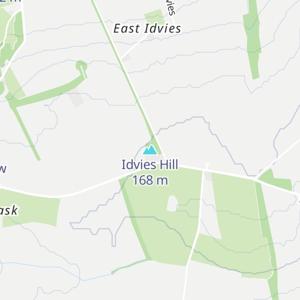 Map of Idvies Hill