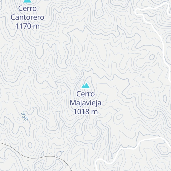 Map of Cerro Majavieja