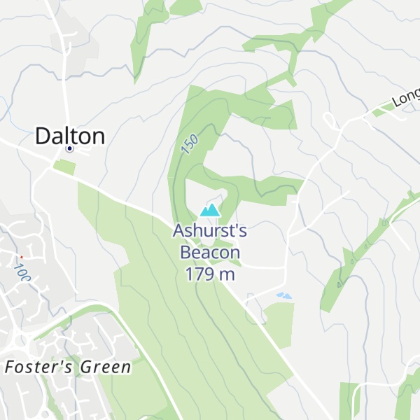 Map of Ashurst's Beacon