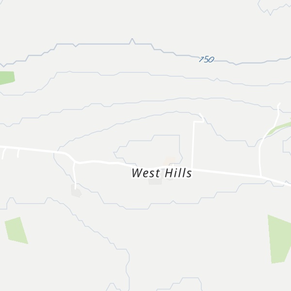 Map of West Hills