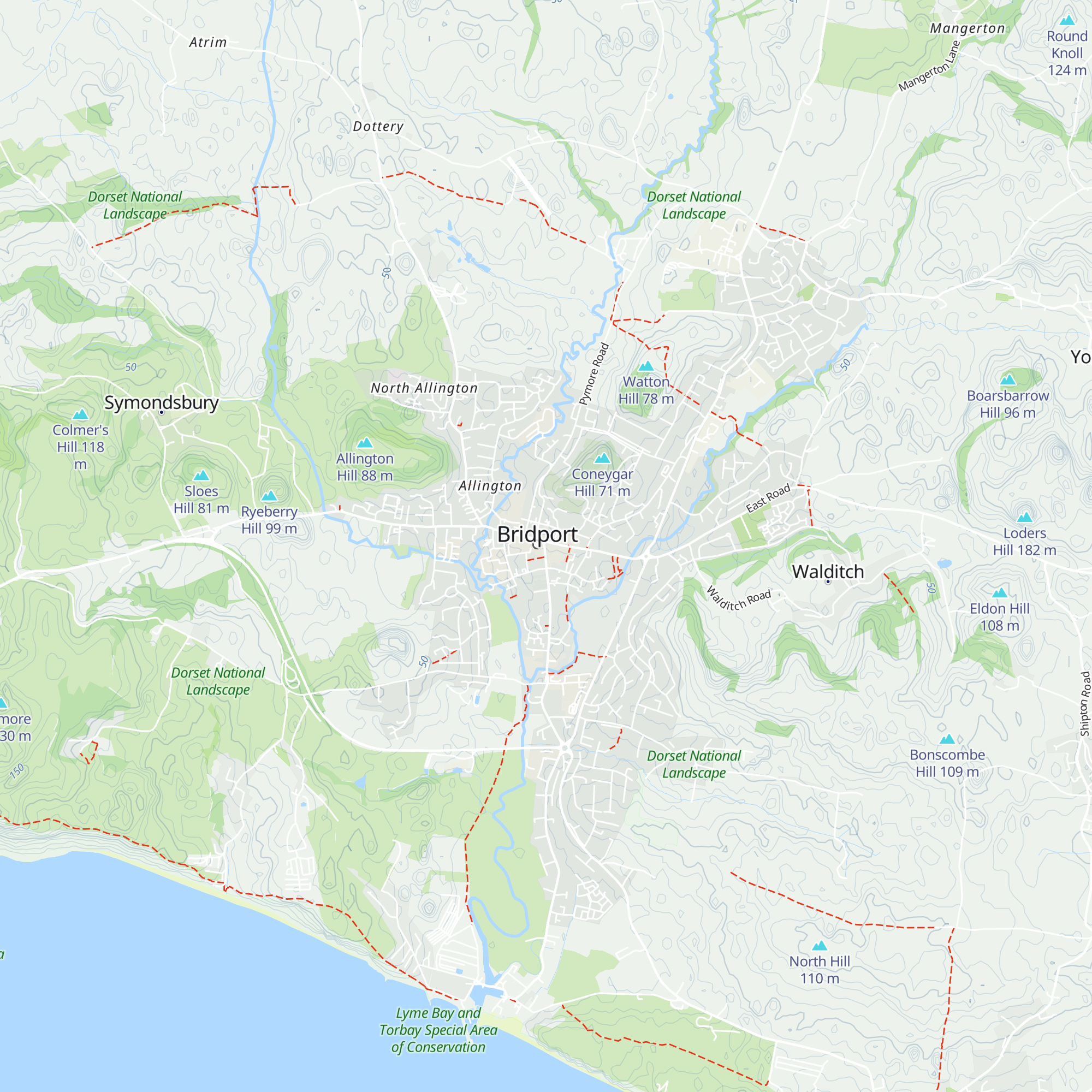 Bridport Tourist Information Centre map