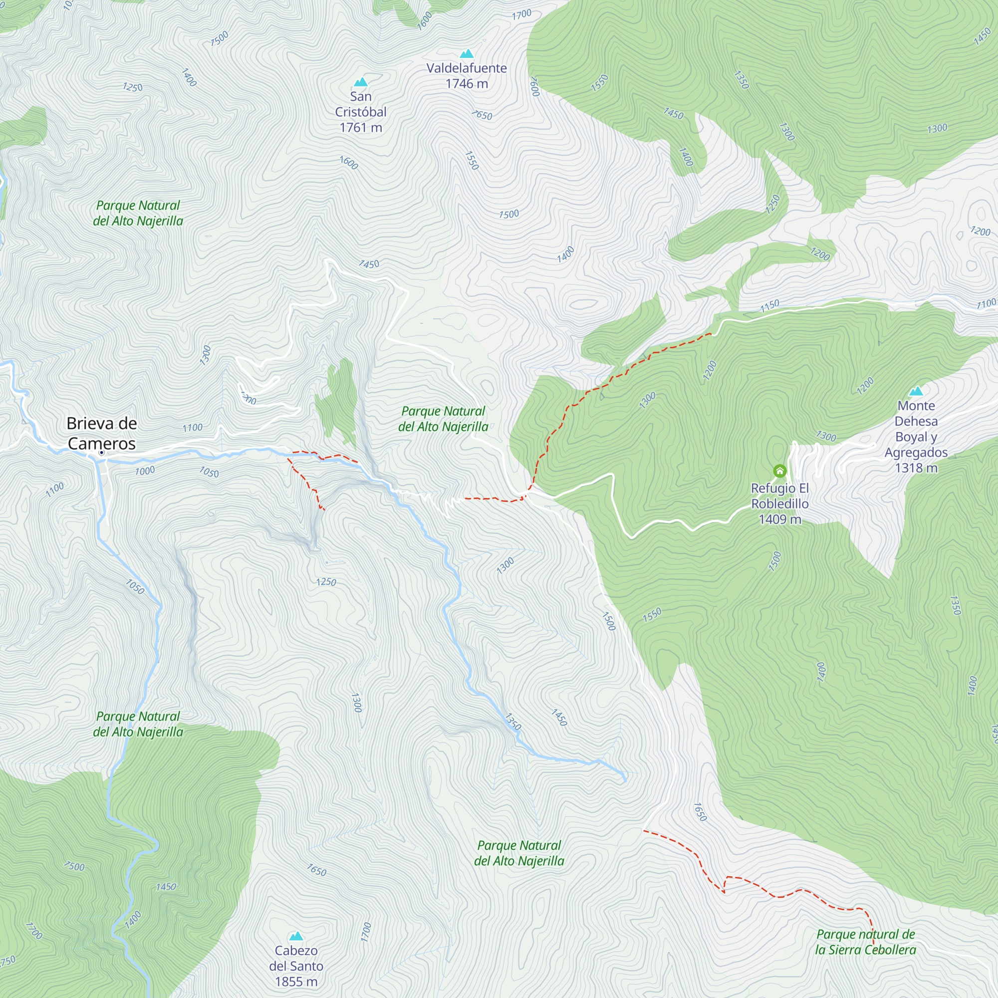 Refugio de Peñahincada map
