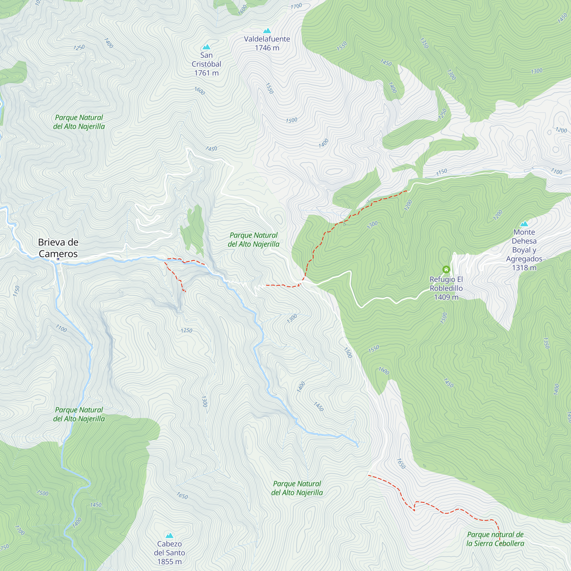 Refugio de Peñahincada map