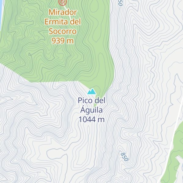 Map of Pico del Águila