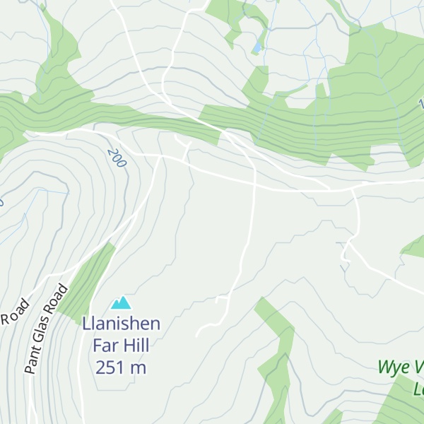 Map of Cwmcarfan Hill