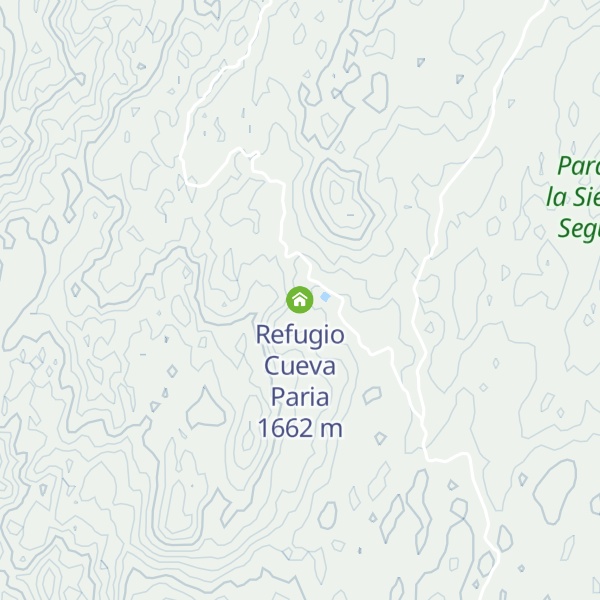 Map of Refugio Cueva Paria