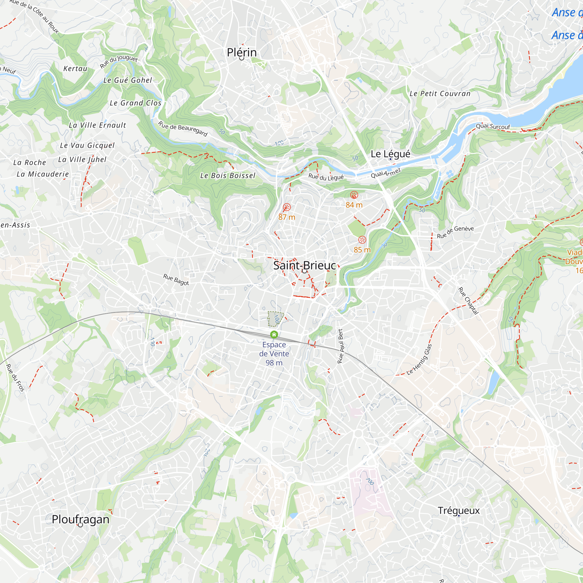 Office de tourisme de la Baie de Saint-Brieuc map