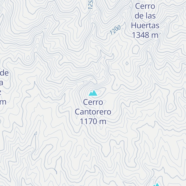 Map of Cerro Cantorero