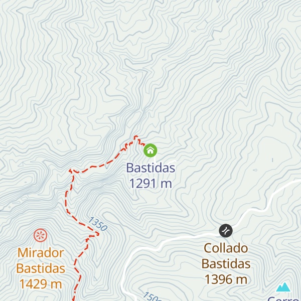 Map of Bastidas