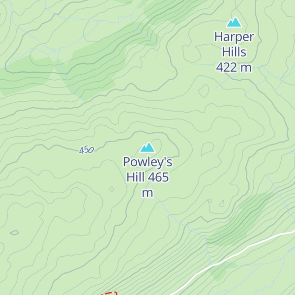 Map of Powley's Hill