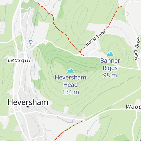 Map of Heversham Head