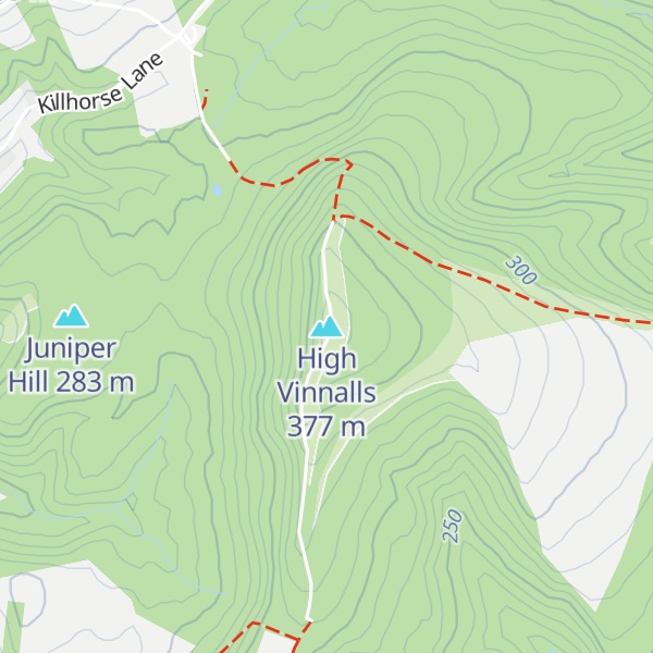 Map of High Vinnalls