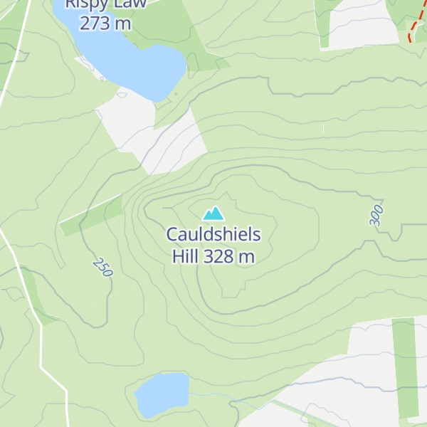 Map of Cauldshiels Hill
