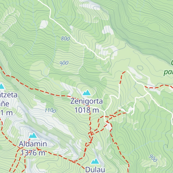 Map of Refugio Zenigorta