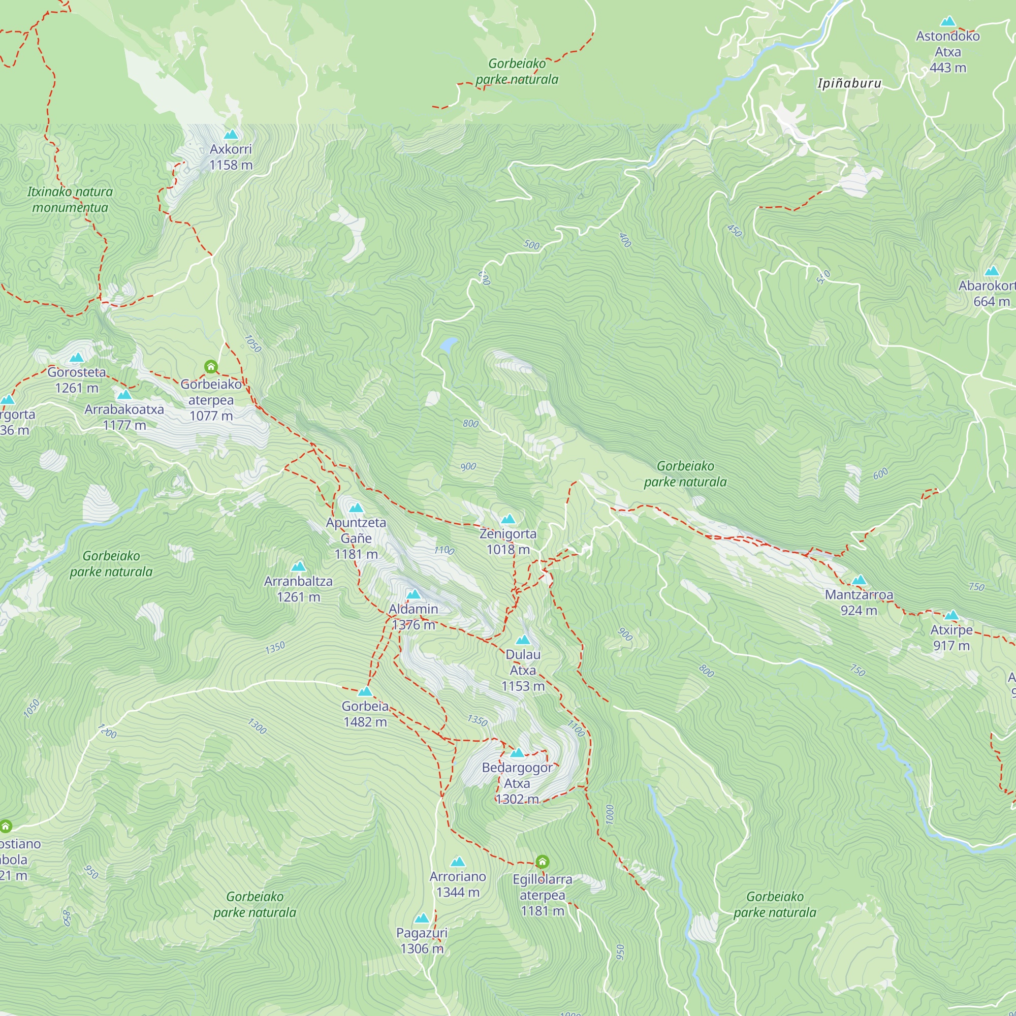 Refugio Zenigorta map